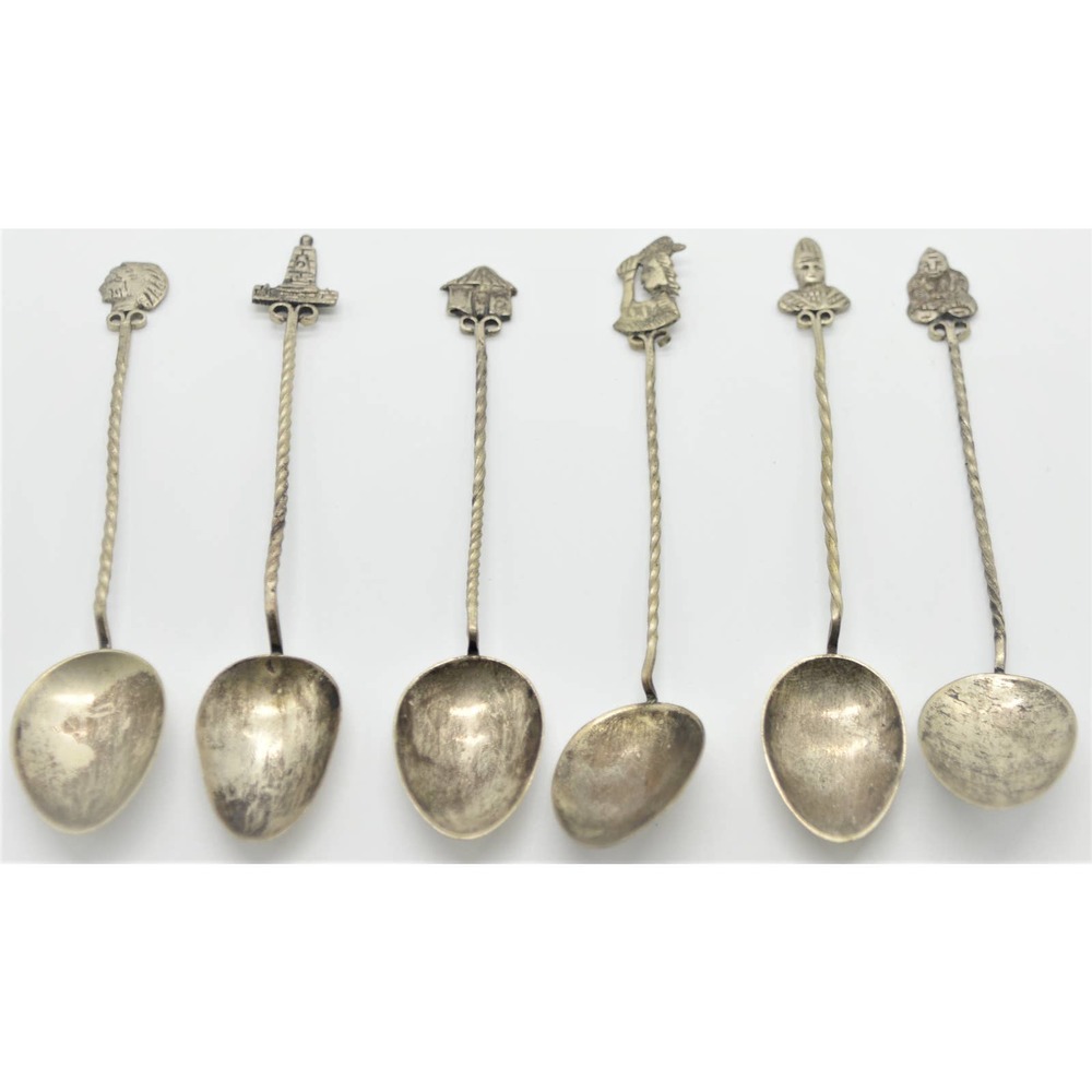 6 Vintage Souvenir  spoons